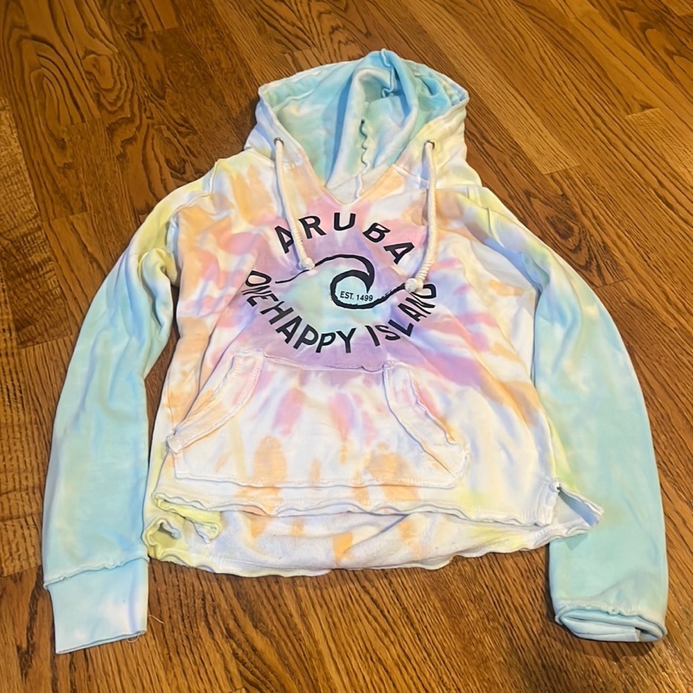 Ocean Drive Woman’s Aruba Tie Dye Hoodie Size S